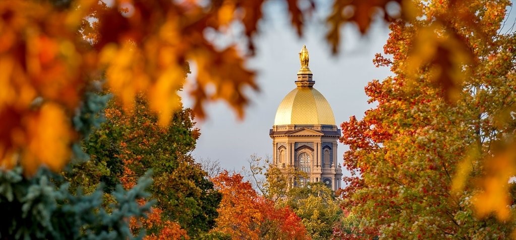 Fall scene of capitol dome in Harrison County, Kentucky
