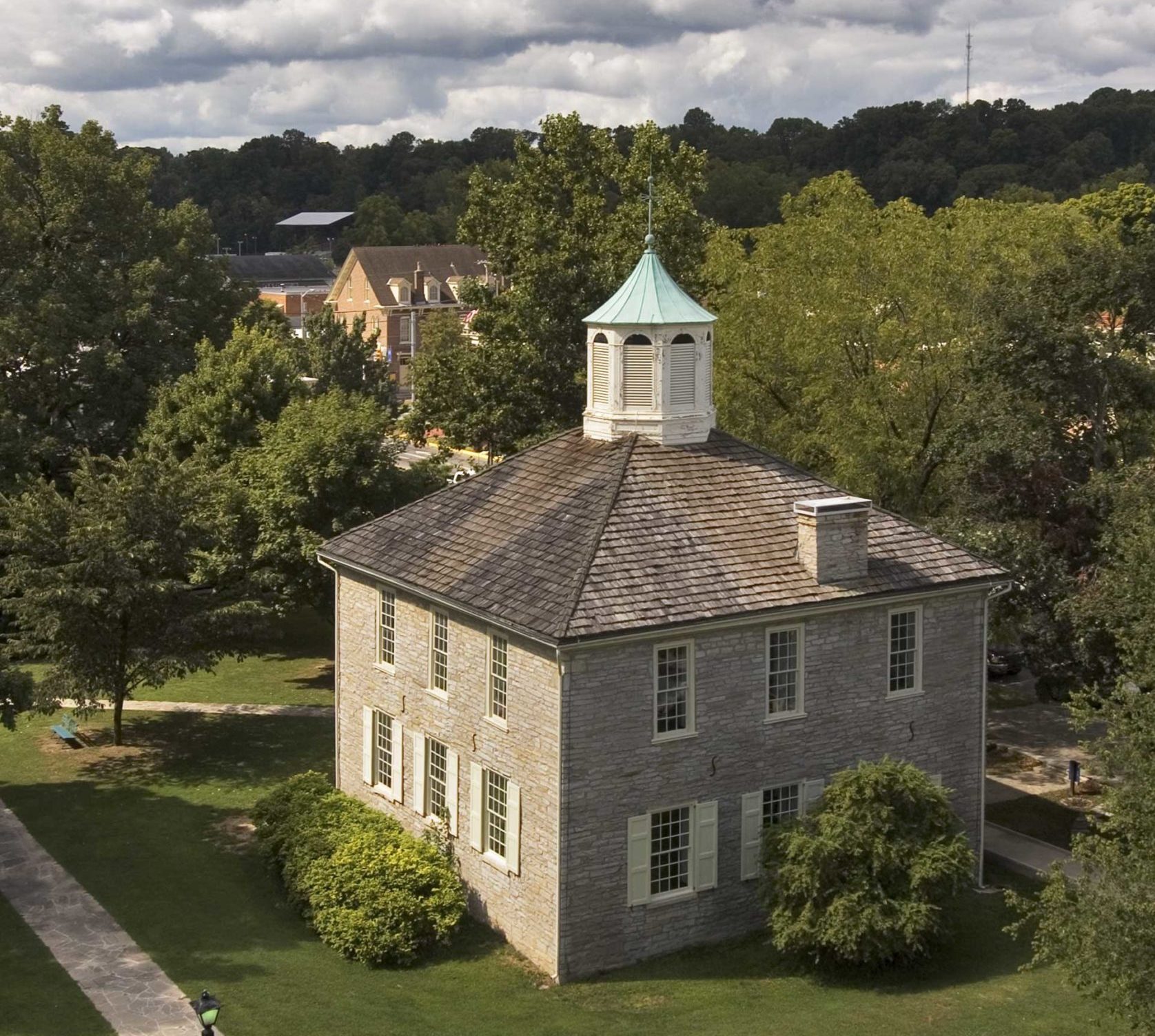 Harrison County, Indiana capitol aerial shot